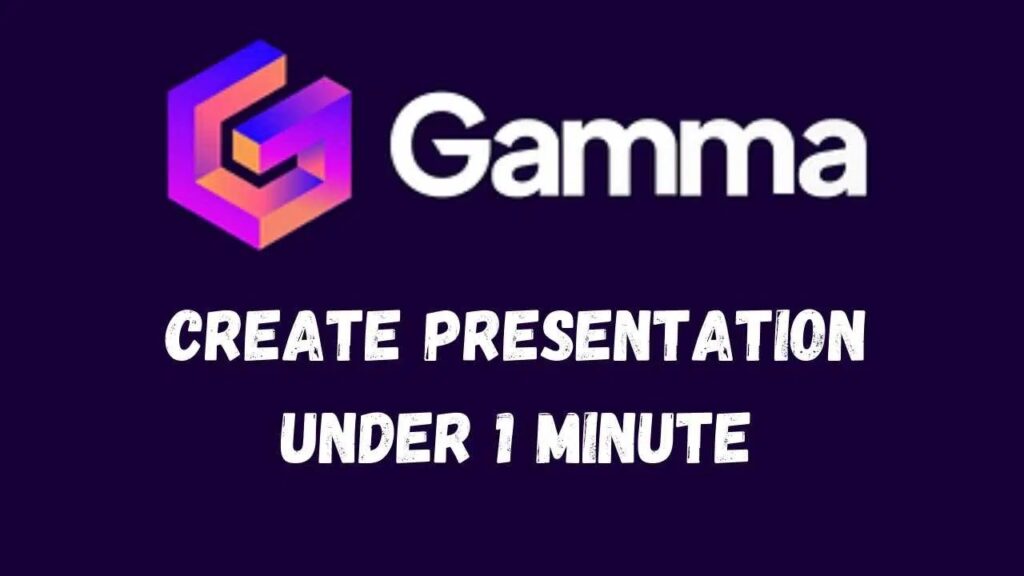 Create Presentation Under 1 Minute